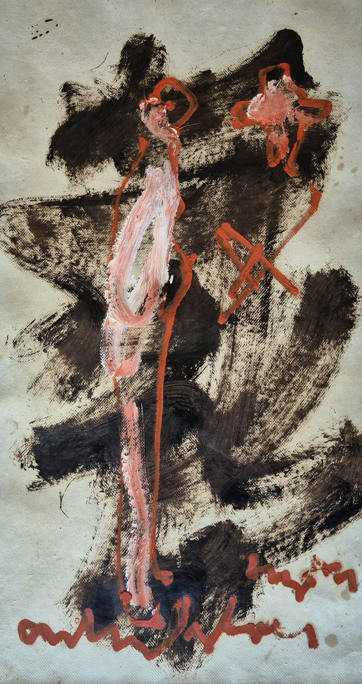 Anton Heyboer - Gemende techniek op papier, gesigneerd m.o. kopen? Bied vanaf 375!