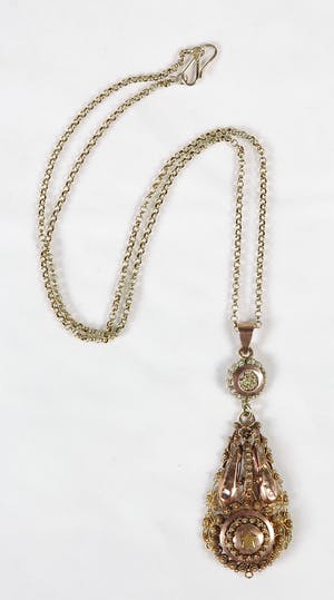 8K Goud - Filigrein hanger (met collier) kopen? Bied vanaf 1!