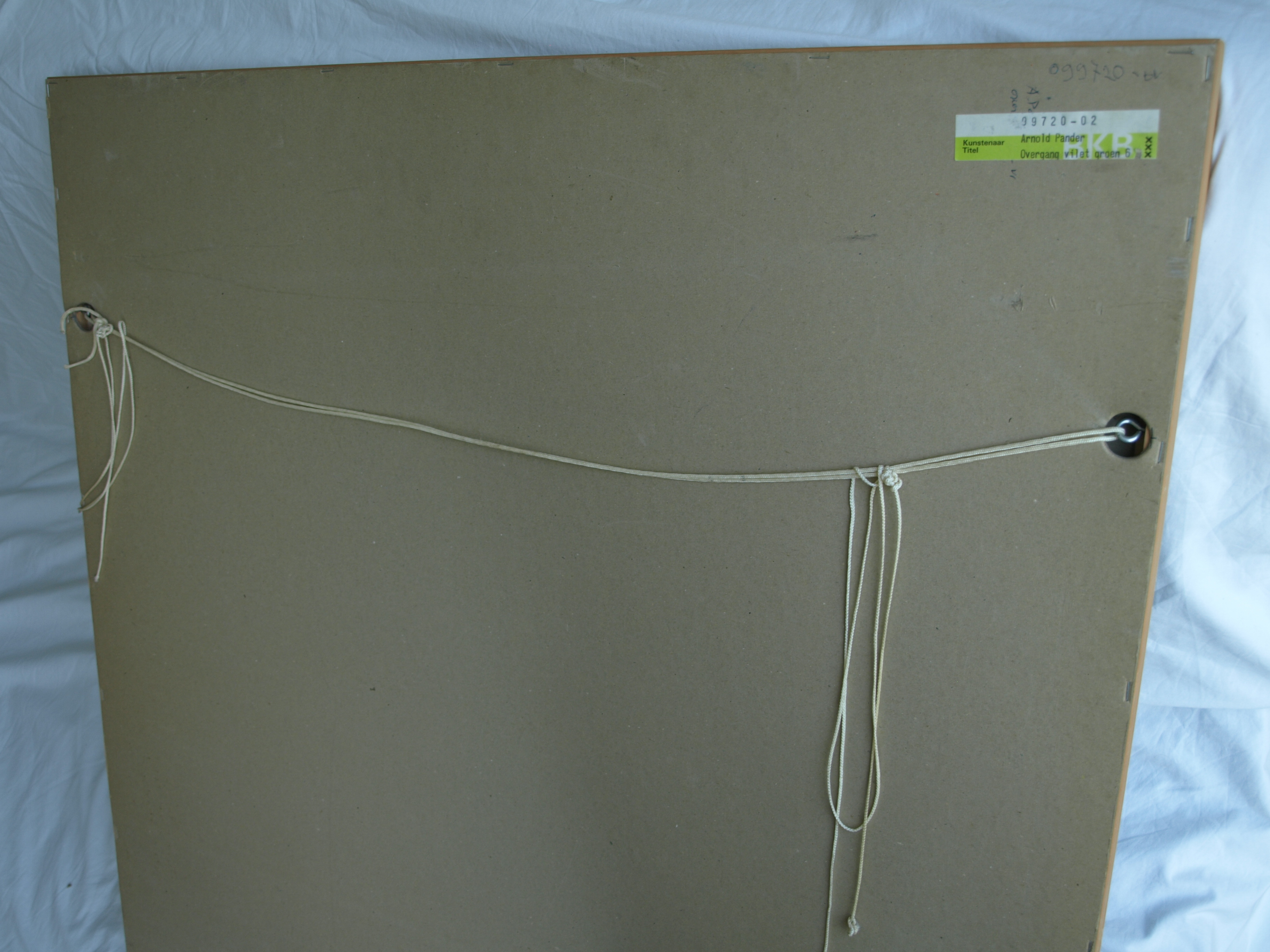 Arnold Pander - Tekening , Overgang van violet naar groen - ingelijst – 1976 kopen? Bied vanaf 1!