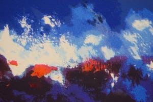 Mattie Schilders - Wieg aan zee - Ingelijst - Groot kopen? Bied vanaf 1!