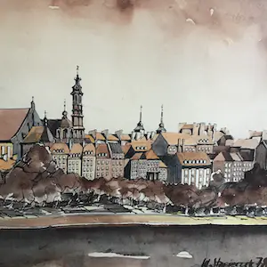 Niet of onleesbaar gesigneerd - Gdansk? kopen? Bied vanaf 1!