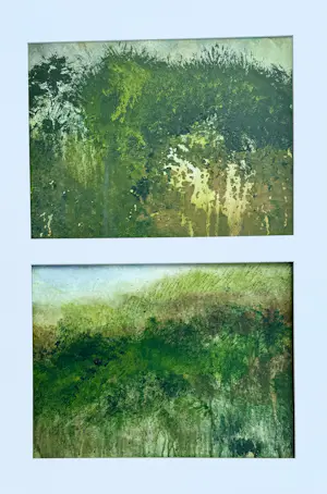 Buy Maurice Grothausen - 2 landschappen schilderijen, zonder passe-partout serie A 2014? Bid from 100!