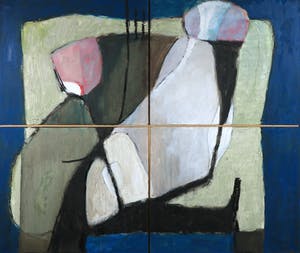 Jos Schimmer - Olieverf op doek, De sofa - Ingelijst (Groot) kopen? Bied vanaf 300!