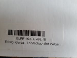 Gerda Elfring - Landschap met wilgen kopen? Bied vanaf 15!