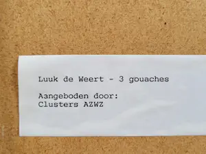 Luuk de Weert - 3 gouaches. kopen? Bied vanaf 125!