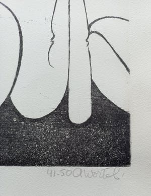 Ans Wortel - De hoofden redden… en de bodem vullen…, aquatint ets kopen? Bied vanaf 50!