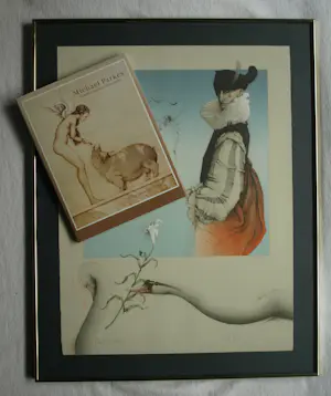 Michael Parkes - Gesigneerde en ingelijste litho ‘Swan King’ + Boek - 1982 kopen? Bied vanaf 400!