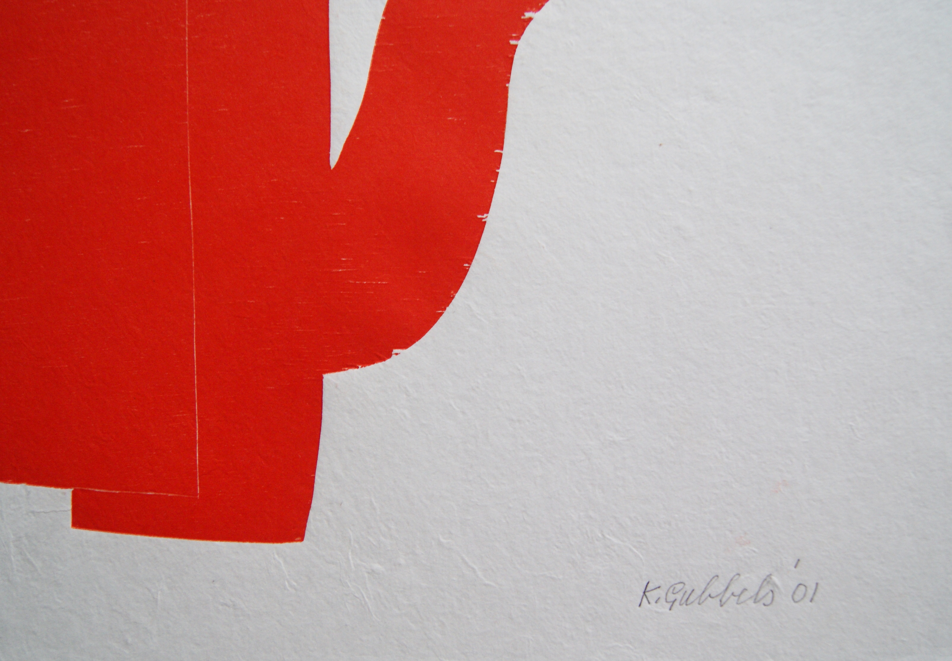 Klaas Gubbels - gesigneerde houtdruk A+M - 2001 kopen? Bied vanaf 375!