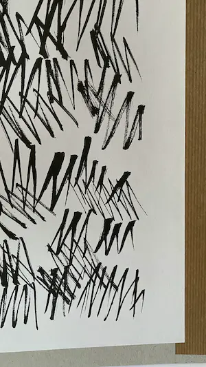 Jan Schoonhoven - Twee Offset-Litho's op papier naar een Inkt/Penseel Uit 1976 kopen? Bied vanaf 35!