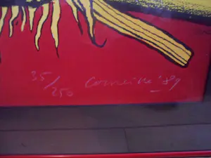 Corneille - Litho, Titel, Femme et des tournesols, kopen? Bied vanaf 275!