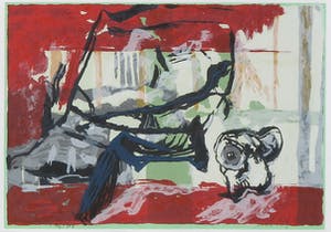 Miguel Ybanez - Zeefdruk, Abstracte compositie kopen? Bied vanaf 20!