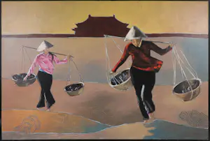 Valentin Bakardjiev - Olieverf op doek, China (Groot) kopen? Bied vanaf 150!