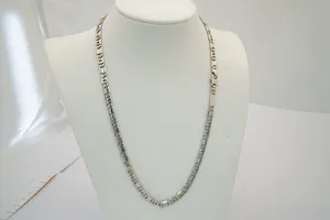 Z.G.A.N. 18 karaats Wit-gouden zg. "Valkenoog" collier - lengte 50 cm - kopen? Bied vanaf 1360!