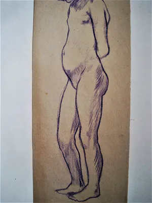 Jean Veber - Frankrijk omstreeks 1900 Pastel - naakte jongen/studie van paard - gesigneerd kopen? Bied vanaf 48!