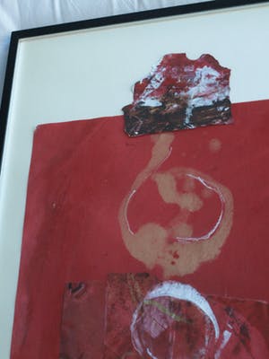 Maggy Voorsluys-Gomez - Collage en acrylverf , “Hiroshima” – ingelijst - 1992 kopen? Bied vanaf 50!