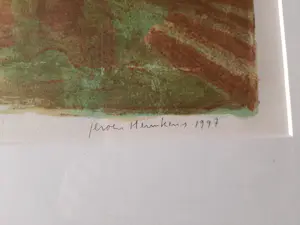 Jeroen Hermkens - Litho, Jemen, Hababa - Ingelijst kopen? Bied vanaf 70!