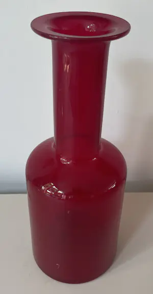 Empoli Glas - Robijnrode Flesvaas kopen? Bied vanaf 20!