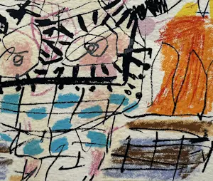 Kees Salentijn - mooie zeefdruk op geschept papier van een mens kopen? Bied vanaf 50!