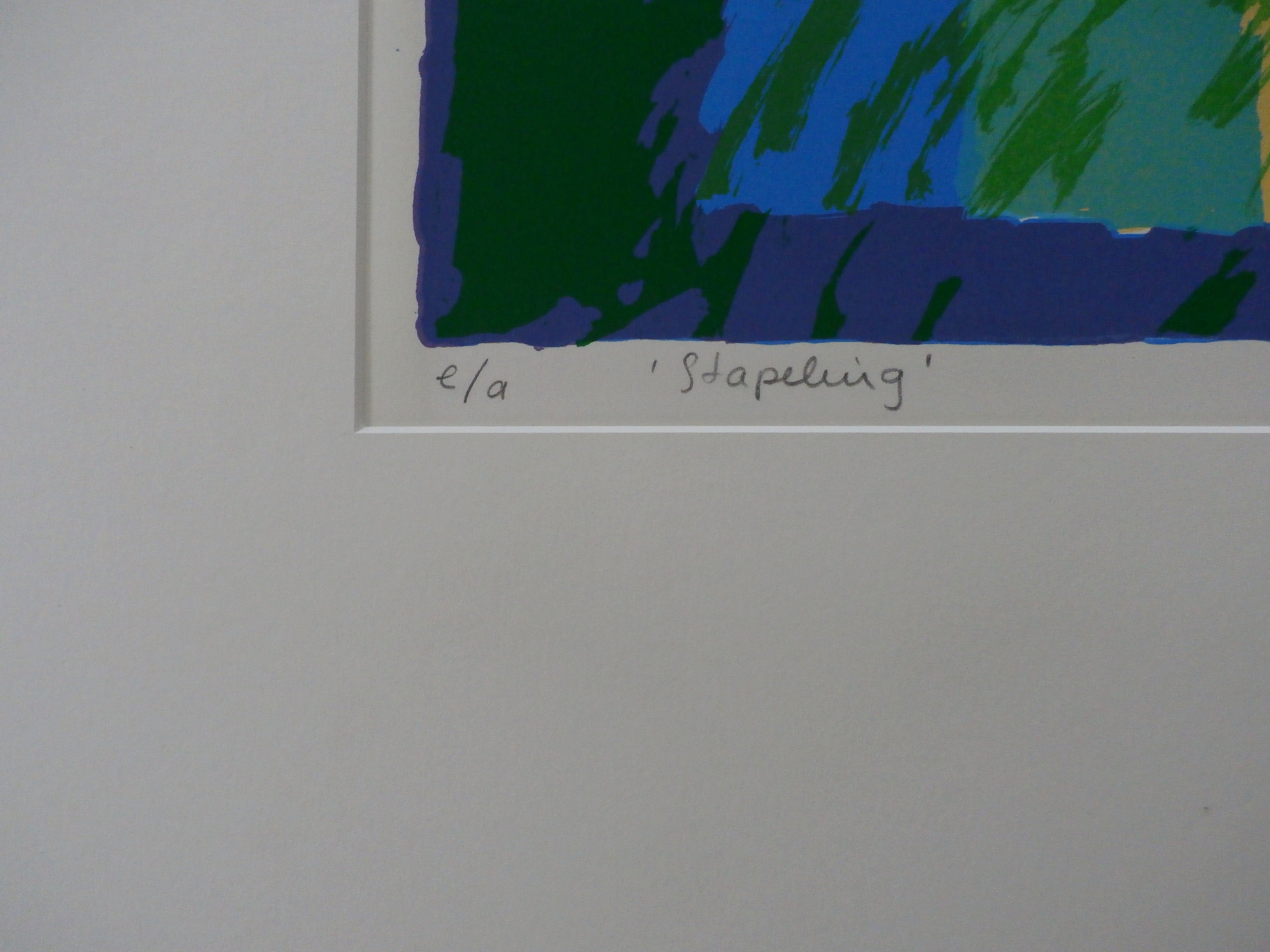 Milou Honig - zeefdruk: stapeling- 1990 kopen? Bied vanaf 39!