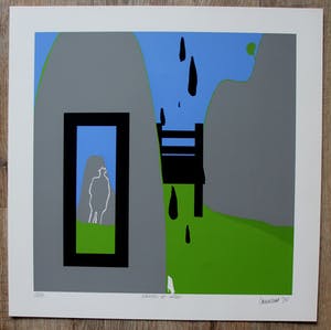 Hans Landsaat - Portfoliomap van vier zeefdrukken: Witold i ja - 1972 kopen? Bied vanaf 250!