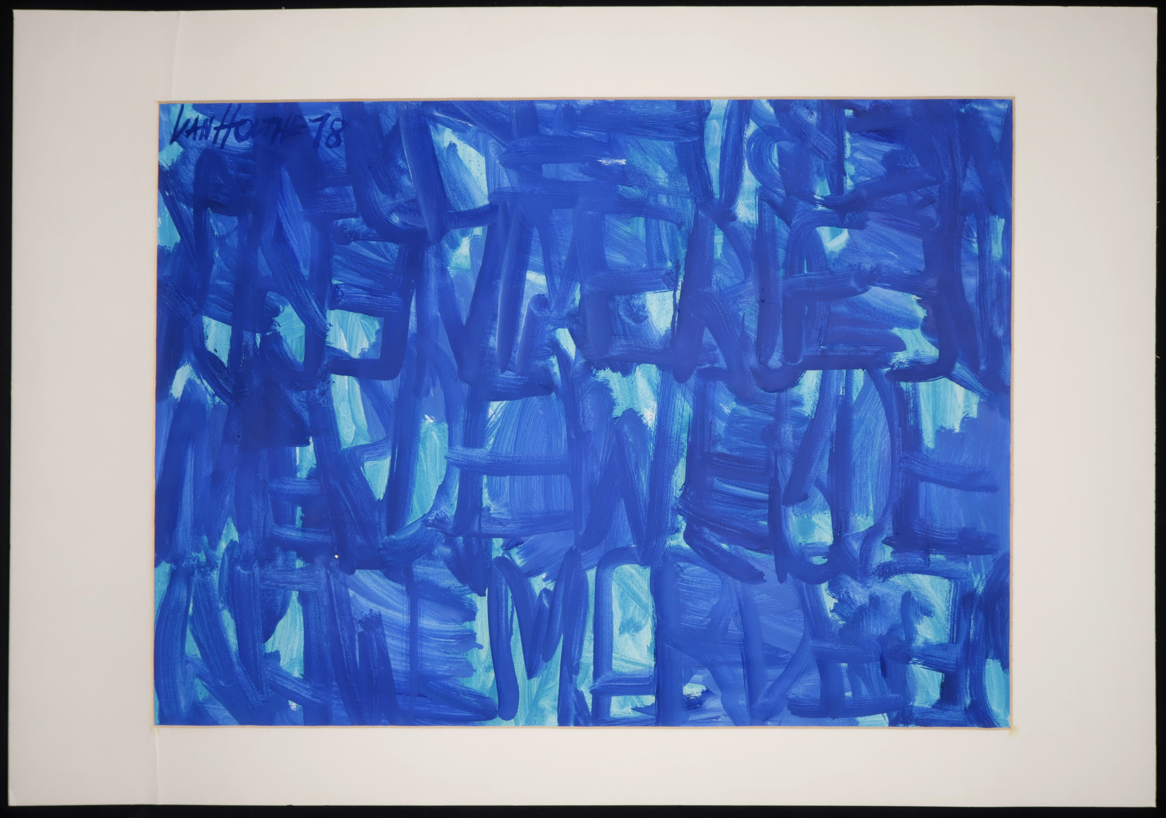 Jan van Holthe - Acryl op papier, Merde 13 kopen? Bied vanaf 20!