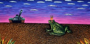 Dadara - zeefdruk: Frog kopen? Bied vanaf 99!