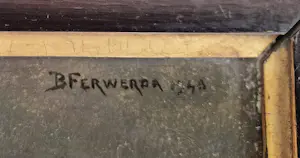 Barend Ferwerda - olie op paneel , gesigneerd linksboven kopen? Bied vanaf 495!