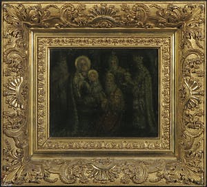 Henri van Daalhoff - Olieverf op paneel, Drie koningen - Ingelijst kopen? Bied vanaf 150!