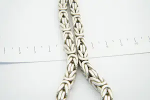 75 - Zeer zware (160gr) massief 1e gehalte zilveren koningscollier - 62cm lang kopen? Bied vanaf 240!