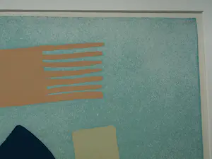 Wil Klaassen - Ingelijste zeefdruk , Abstracte voorstelling – Lijst, 78 x 87 cm kopen? Bied vanaf 1!