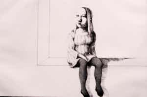 Theo Daamen - Ets: Meisje - 1967 verkocht voor € 100!