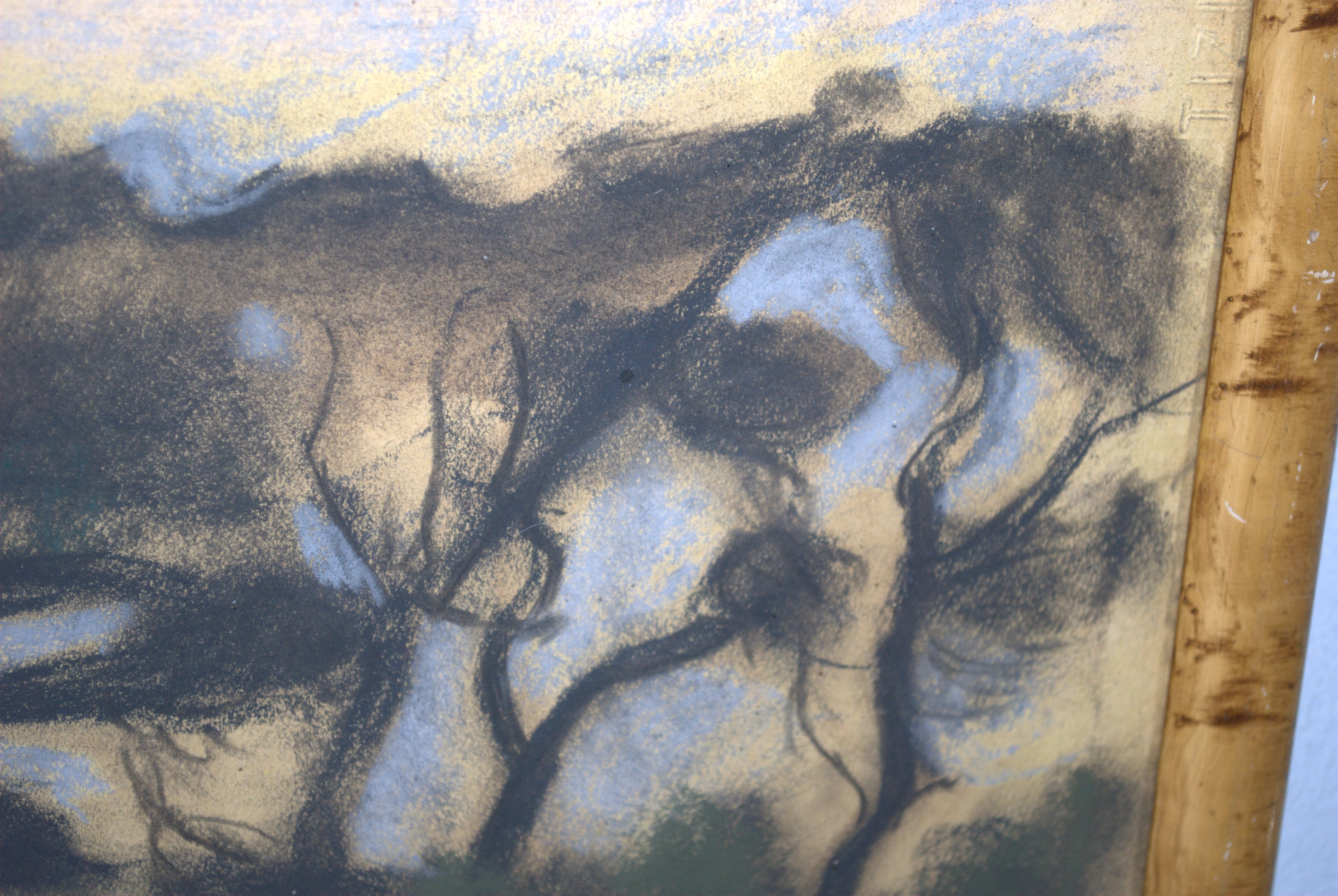 Piet van Wijngaerdt - pastel duinlandschap _ Bergense School kopen? Bied vanaf 175!