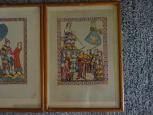 Niet of onleesbaar gesigneerd - Middeleeuws Minnesangers kopen? Bied vanaf 1!