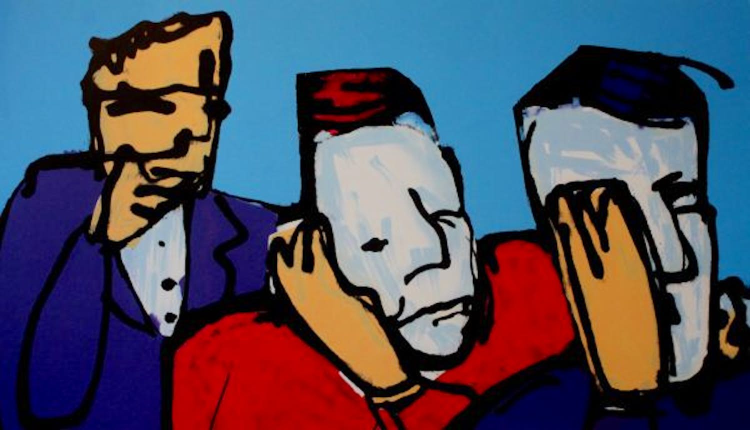 Herman Brood - Zeefdruk: Horen, zien en zwijgen verkocht voor € 775!