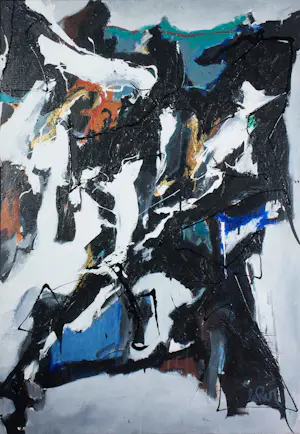 Han le Roy - Acryl op doek, Zwart II - Ingelijst kopen? Bied vanaf 150!