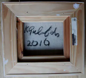 Klaas Gubbels - Ingelijste olieverf op doek: koffiekan - 2016 kopen? Bied vanaf 1299!