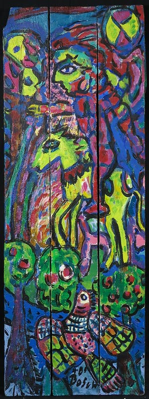 Ron van den Bosch - Acryl op hout, Zonder titel (Groot, met ophangsysteem) kopen? Bied vanaf 200!