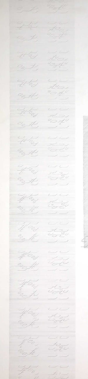 Wim Smits - Potlood, z.t. Schrift op fijne lijnen (Groot) kopen? Bied vanaf 1!