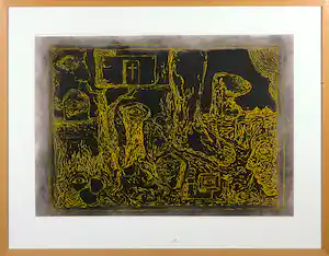 Vittorio Roerade - Pastel, Landschap van welbehagen - Ingelijst verkocht voor € 120!