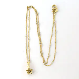 18k gouden collier en hanger met briljant geslepen diamant tot. 0.40ct kopen? Bied vanaf 625!