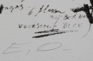 Hugo de Clercq - Litho - compositie : morgen drukken - 1982 kopen? Bied vanaf 65!