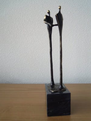 Corry Ammerlaan - Prachtig beeldje op sokkel " BEDANKT " kopen? Bied vanaf 35!