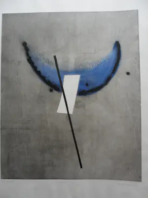 Anneke van der Mandele - In the air spirit, aquatint ets kopen? Bied vanaf 30!