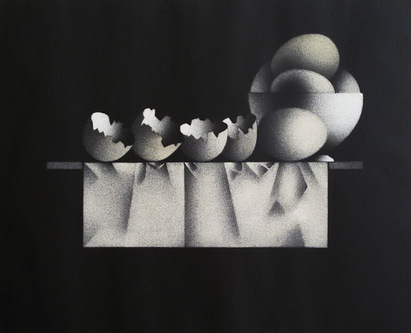 Mario Avati - Ou l’on Songe a Kamakura, mezzotint verkocht voor € 50!