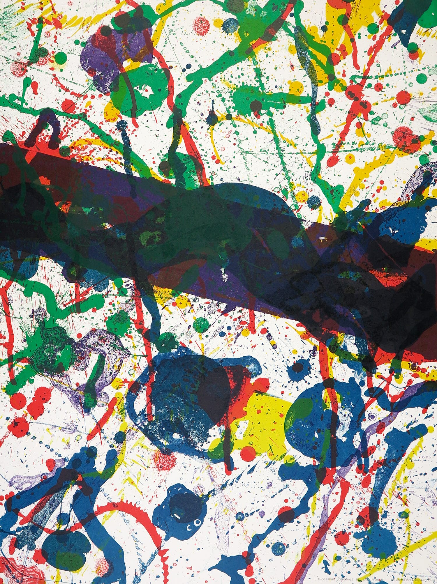 Sam Francis - Mooi gekleurde litho - Poèmes dans le ciel verkocht voor € 1!