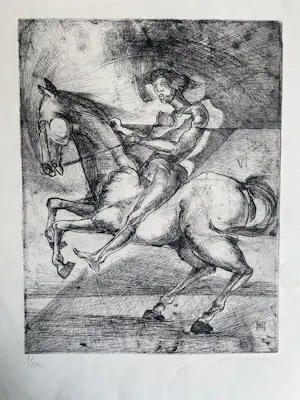 Buy Willy Meysmans - Ruiter op een steigerend paard? Bid from 50!
