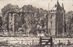 Eugene Rensburg - Ruïne van Brederode - Ets kopen? Bied vanaf 45!