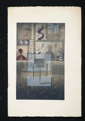 Niet of onleesbaar gesigneerd - Monotype, Zonder Titel kopen? Bied vanaf 1!