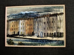 Niet of onleesbaar gesigneerd - monogram JMM - aquarel/gouache "Parijs - huizen aan de Seine" omstreeks 1950 kopen? Bied vanaf 1!