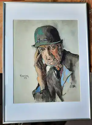 Georg Hering - Portret Volendammer. verkauft für € 65!